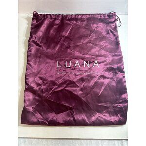Luana Satin Dust Bag Storage Travel Purple 19”x 16” VGUC CHARITY